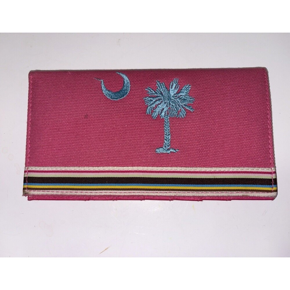 Palmetto Pouches Pink South Carolina Checkbook Wallet